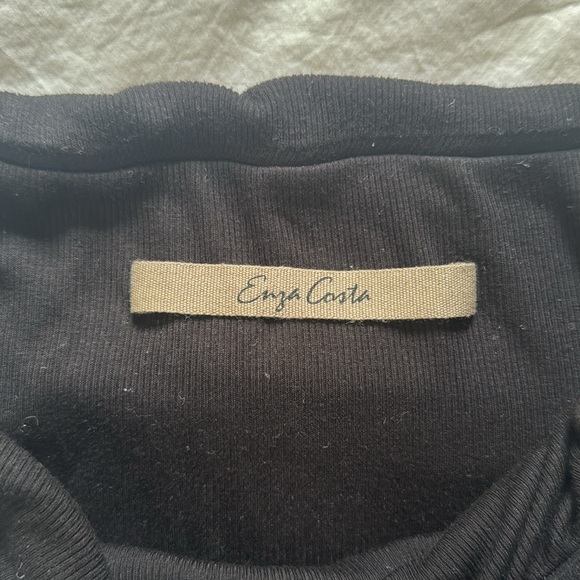 Enza Costa Black Top- size small - Picture 2 of 3